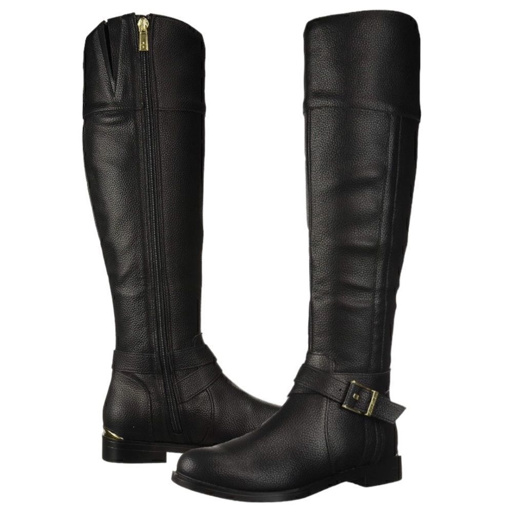 Kenneth Cole Reaction Women’s Wind Riding Boots in the Size 9.5M in Black Color
